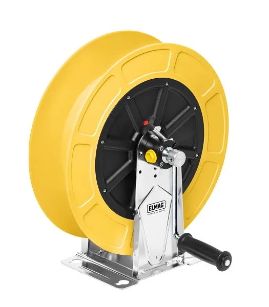 Enrouleur manuel ELMAG série 4430 modèle 74305/10 air/eau jusqu&#039;à 20 bar IG 1/2&#039;&#039;fût plastique ABS&am