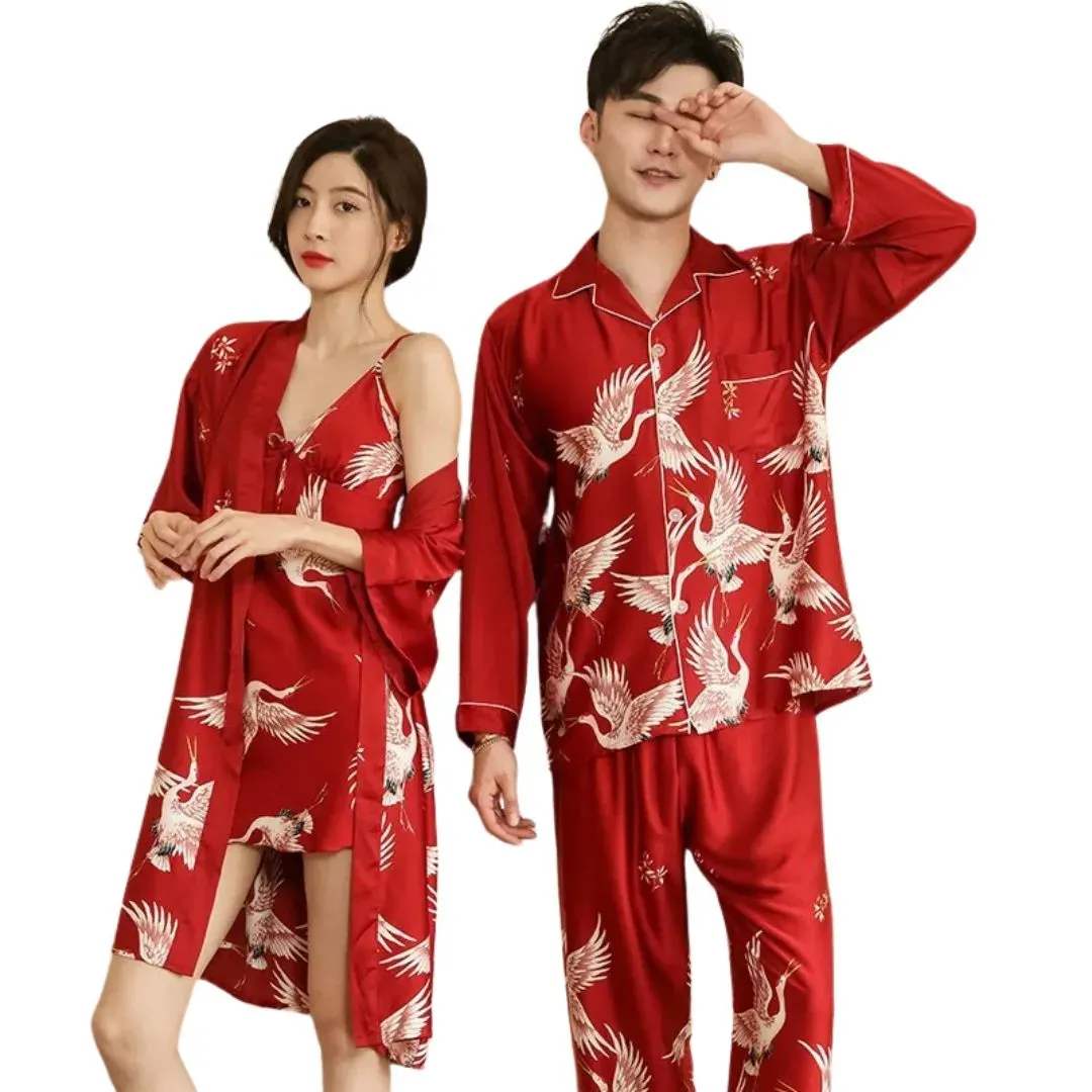 Ensemble de Pyjamas Assortis pour Couple : Confort et légance Garantis