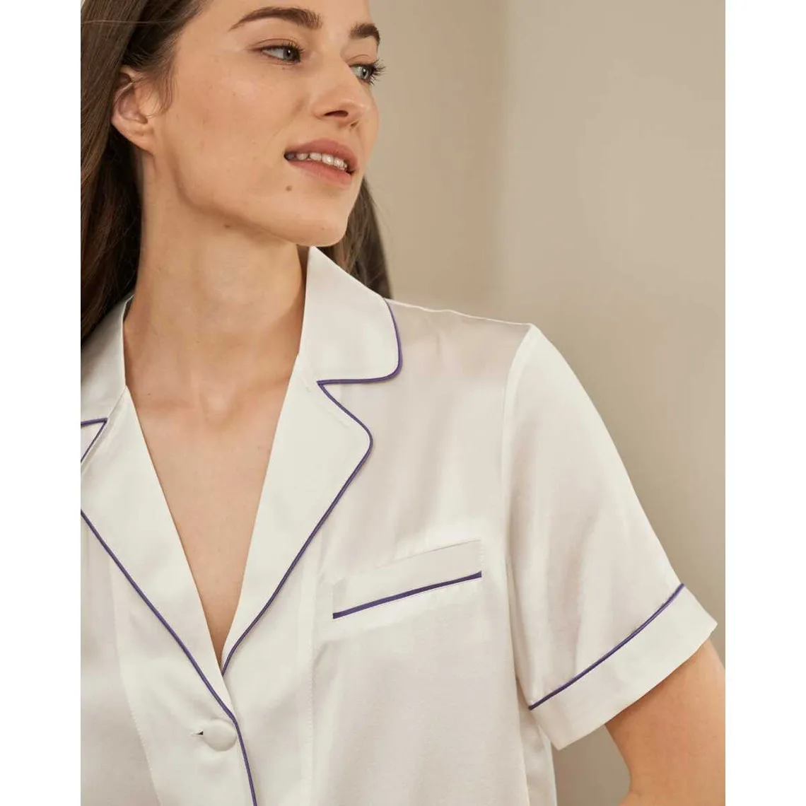 Ensemble de Pyjamas en Soie  Femme blanc | 3 Suisses