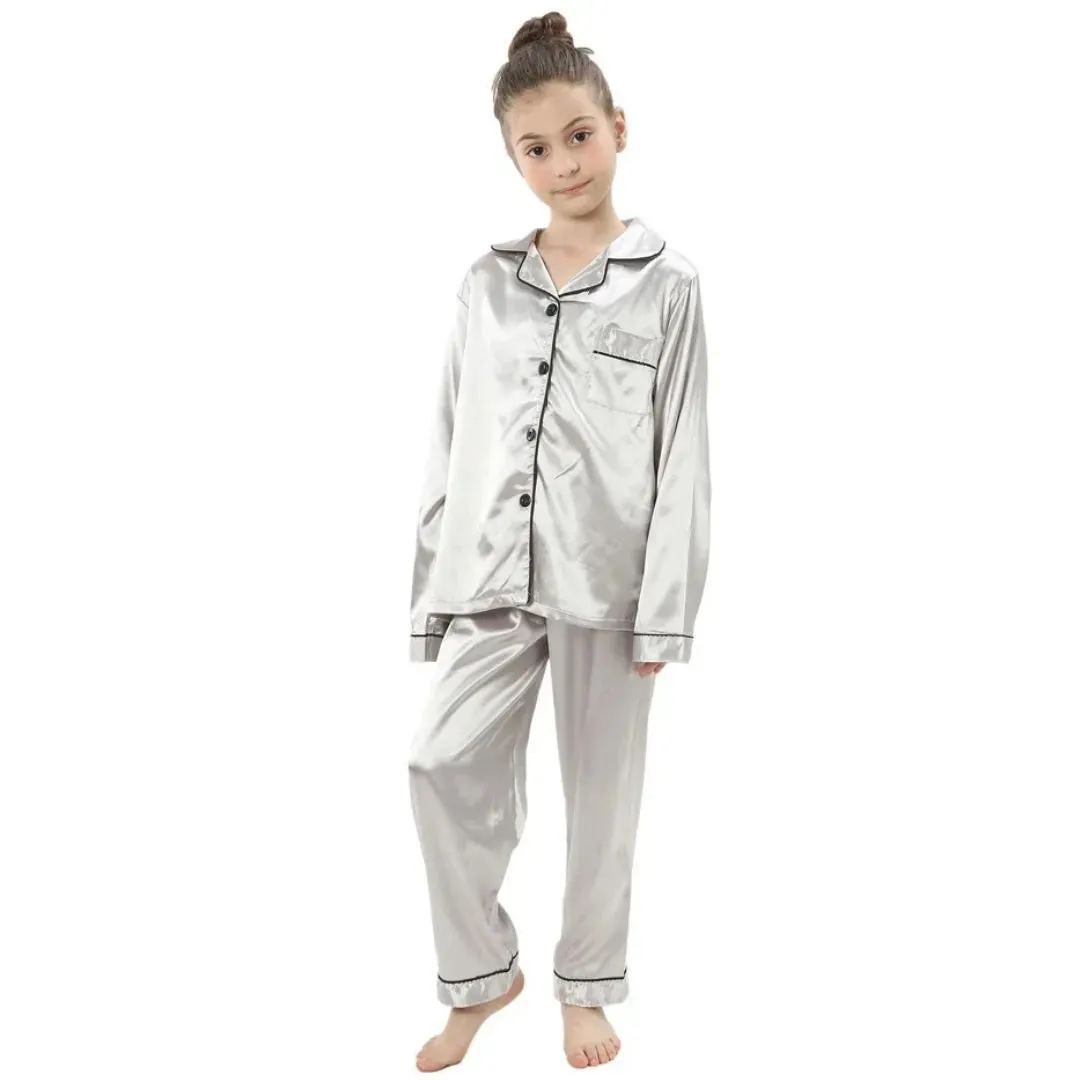 Ensemble de Pyjamas en Soie Satinée pour Enfants : Confort et Style pour Vos Petits