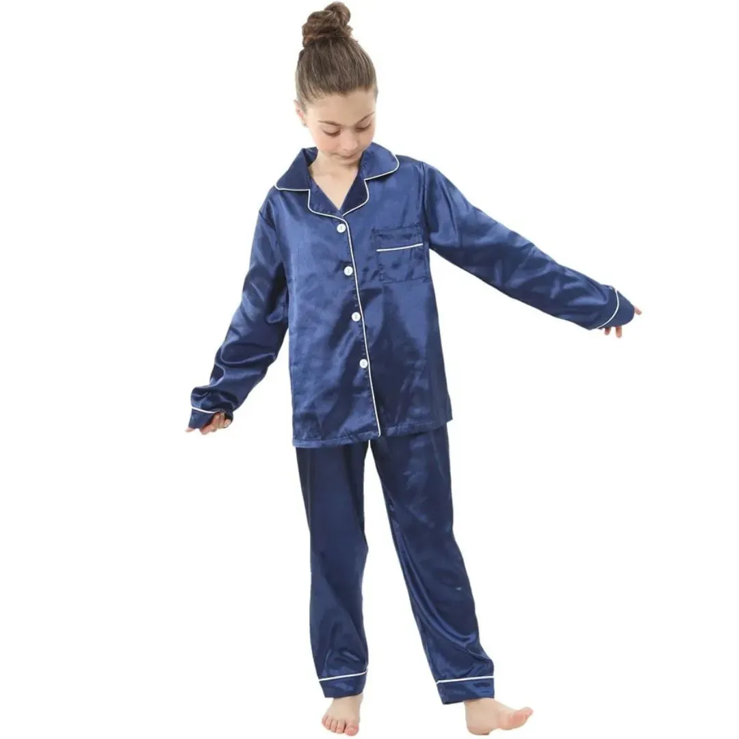 Ensemble de Pyjamas en Soie Satinée pour Enfants : Confort et Style pour Vos Petits