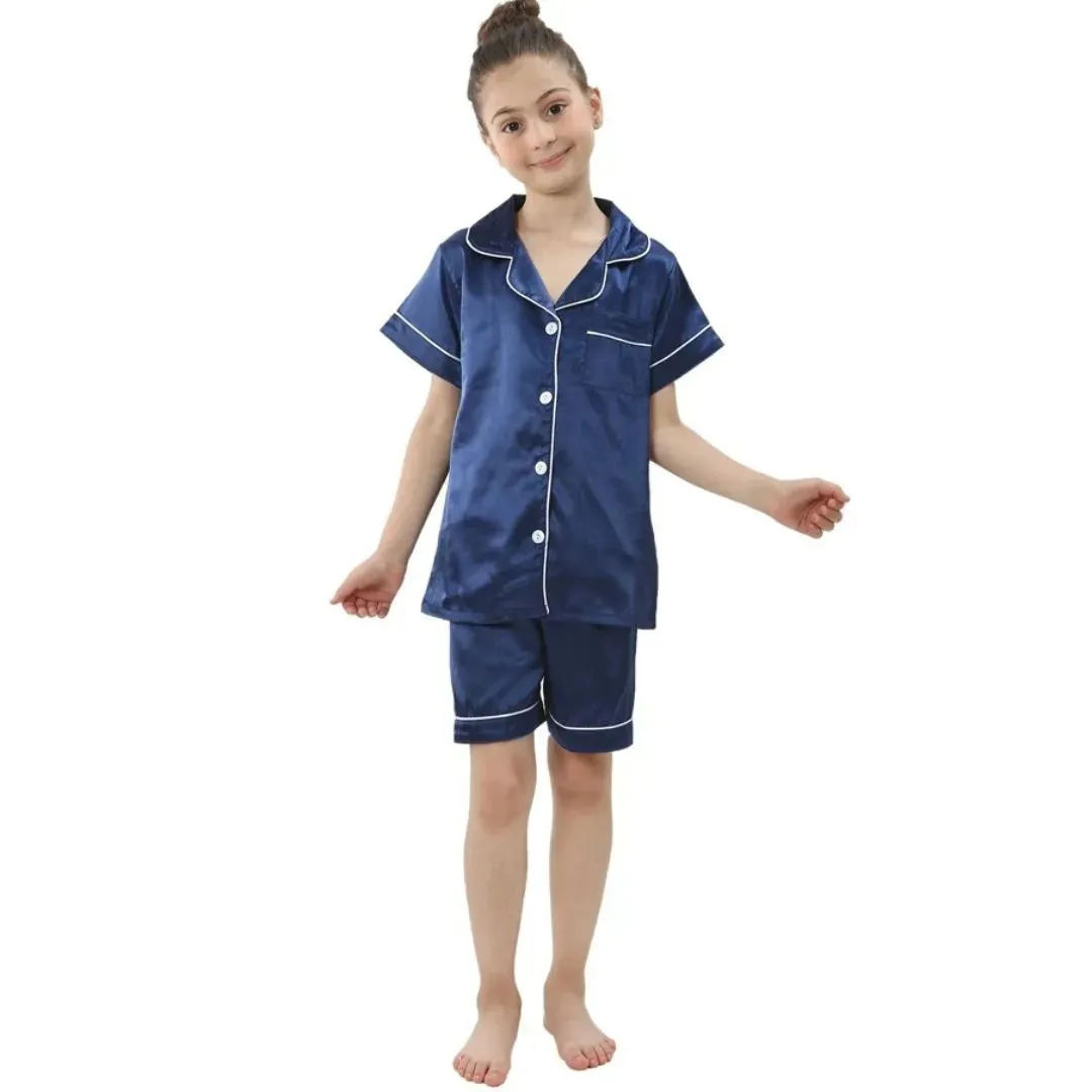 Ensemble de Pyjamas en Soie Satinée pour Enfants : Confort et Style pour Vos Petits