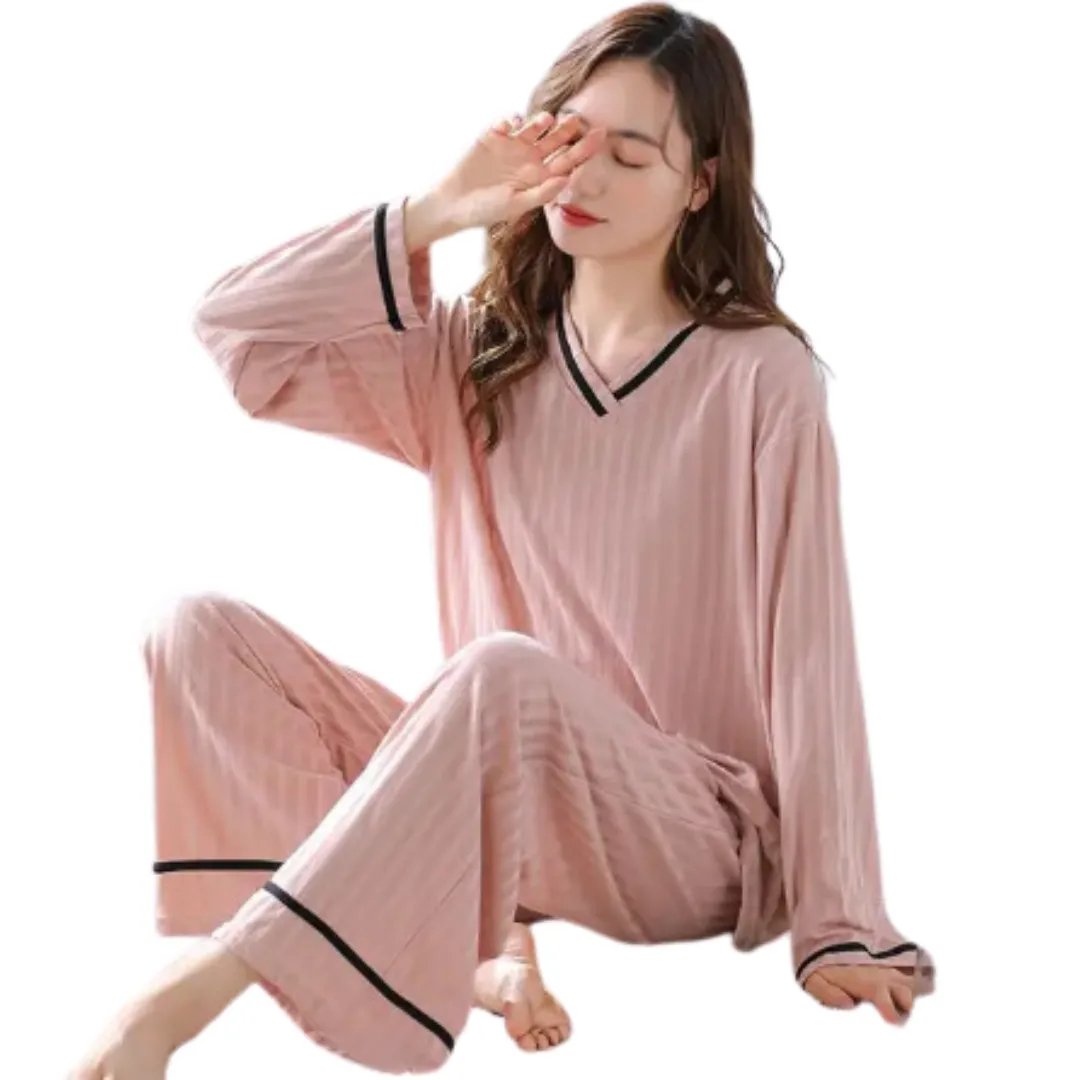 Ensemble de Pyjamas légants en Coton Tricoté d'té pour Femmes : Confort et Style