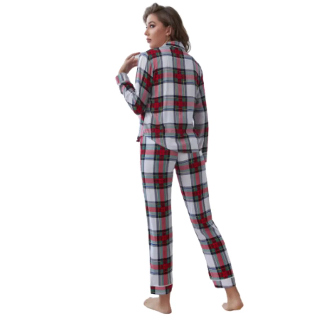 Ensemble de Pyjamas pour Femmes Automne Printemps - Confort et légance à la Maison