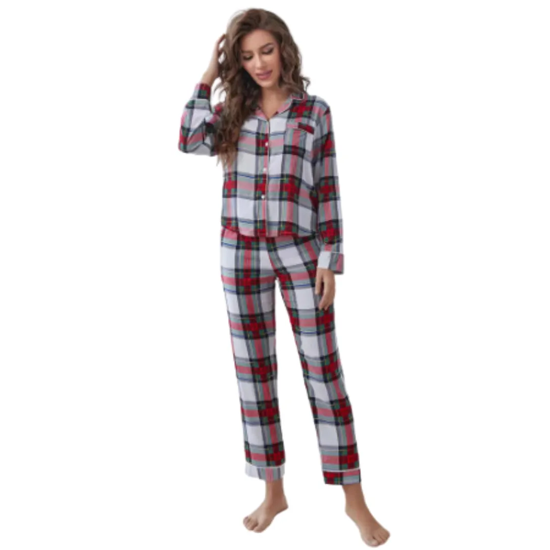 Ensemble de Pyjamas pour Femmes Automne Printemps - Confort et légance à la Maison