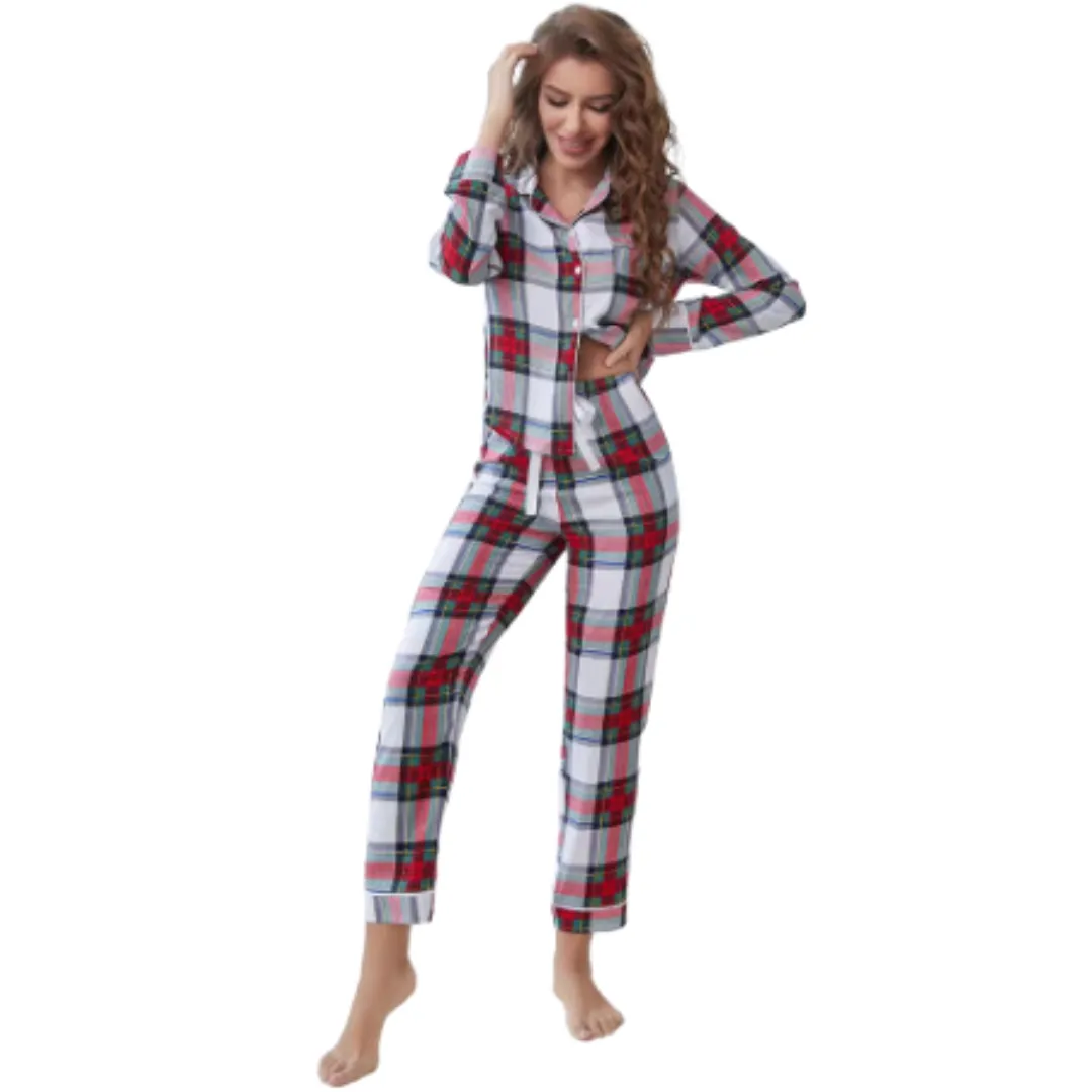 Ensemble de Pyjamas pour Femmes Automne Printemps - Confort et légance à la Maison