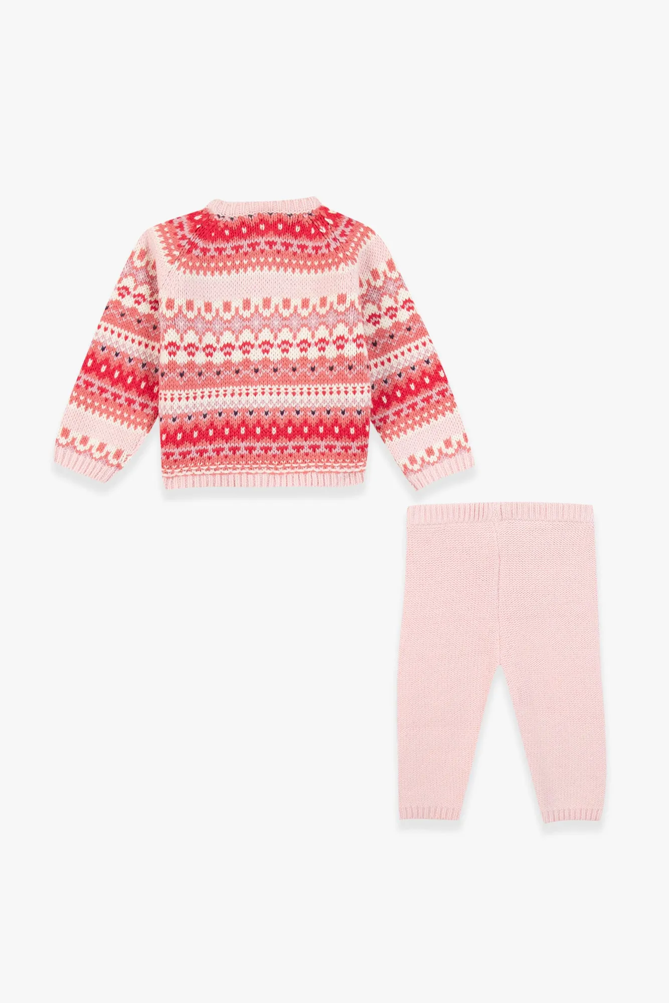 Ensemble - Toudou jacquard peach