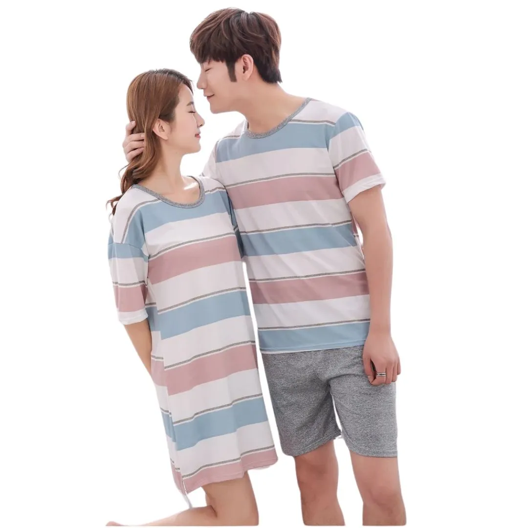 Ensembles de Pyjamas de Luxe en Polyester pour Couples - Confort et légance pour Lui et Elle