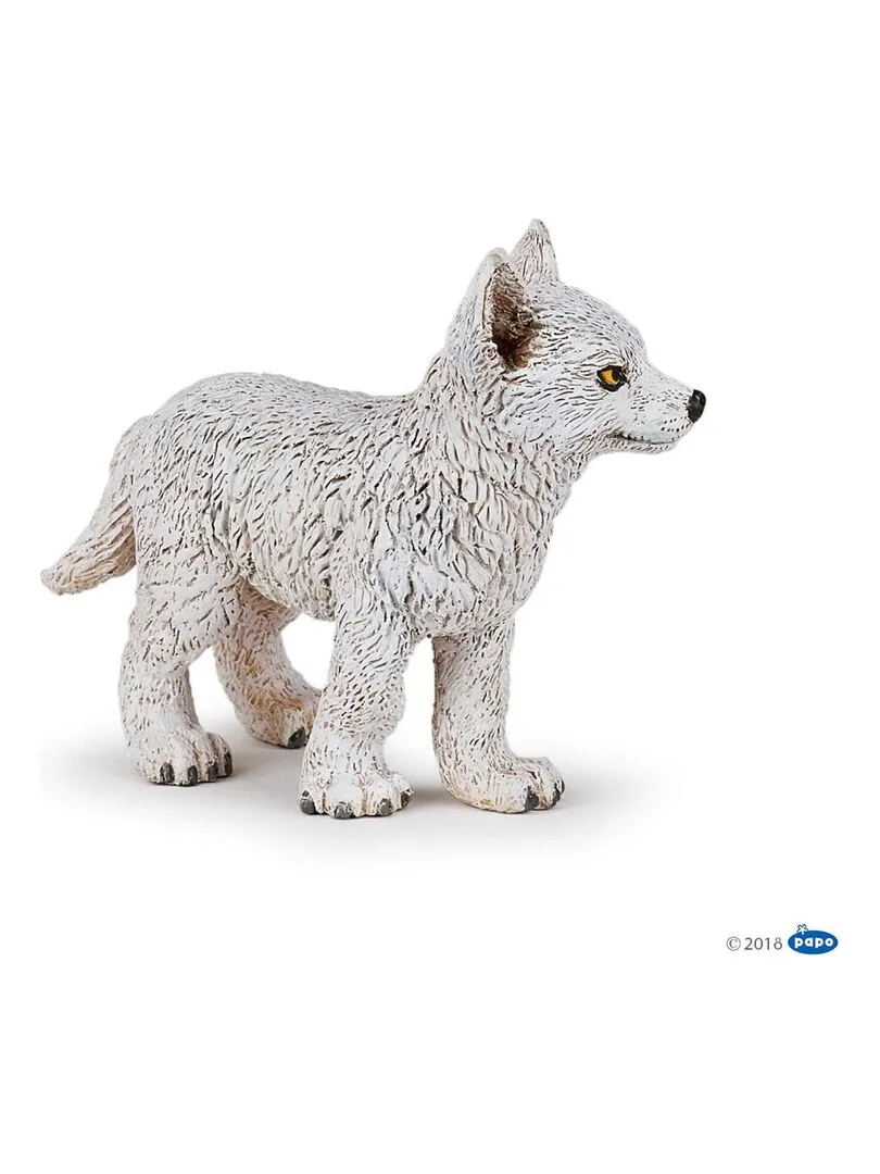 Figurine jeune loup polaire - N/A