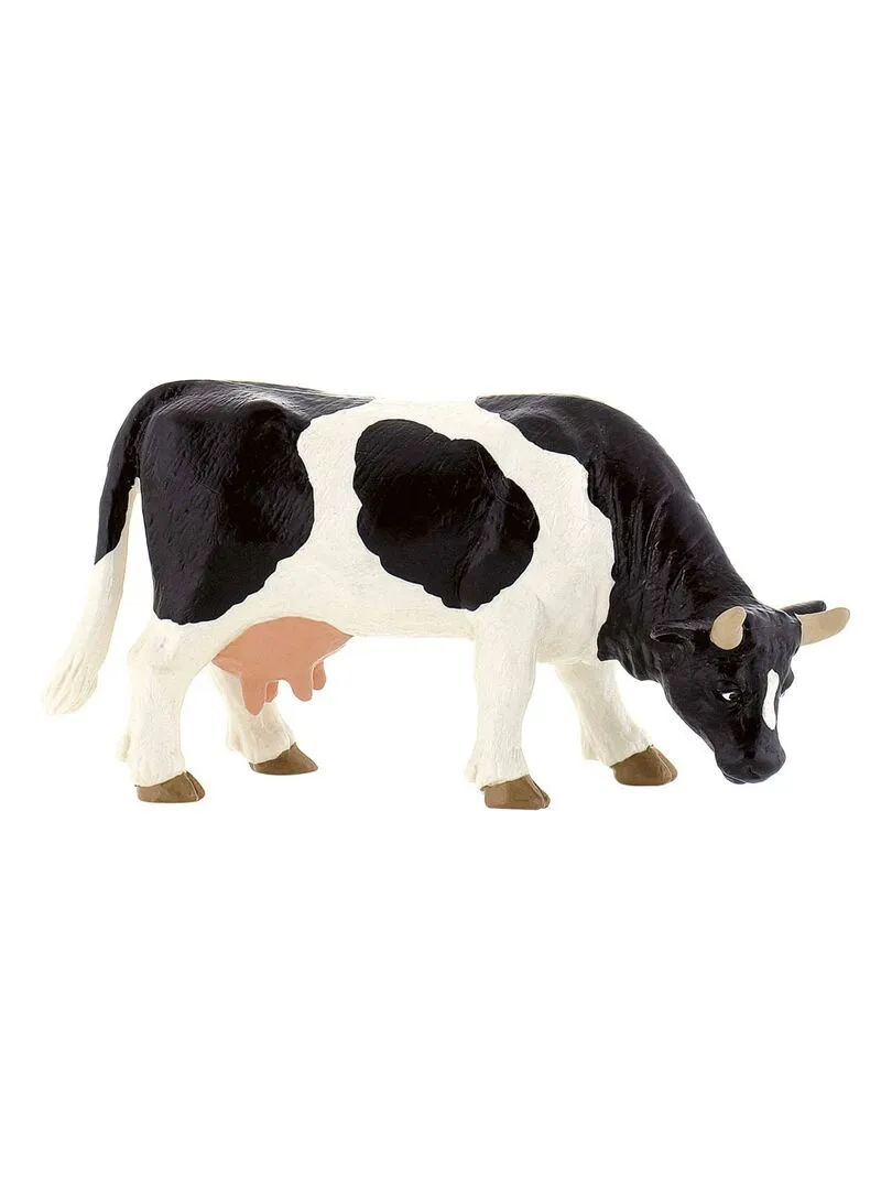 Figurine vache noire et blanche - N/A