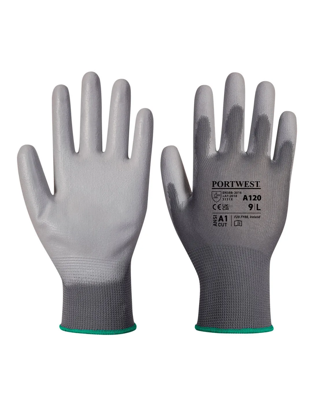 Gant enduit PU couleur : Gris taille XL - PORTWEST - - A120GRRXLPORTWEST