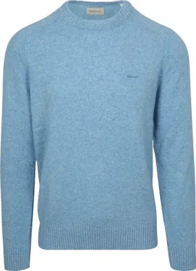 Gant Pullover Wool Blend Bleu Clair 8050226-427 commander en