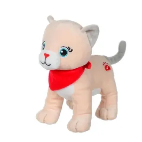 Gipsy Toys - Fun kitties Sonores - 17 cm - Beige Foulard Rouge beige - Gipsy Toys