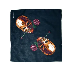 Grossiste bandana pas cher, Bandana pirate tête de mort à fleur rose