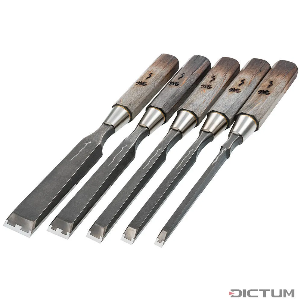Jeu de ciseaux à bois en titane Zen-Wu Premium, 5 pièces