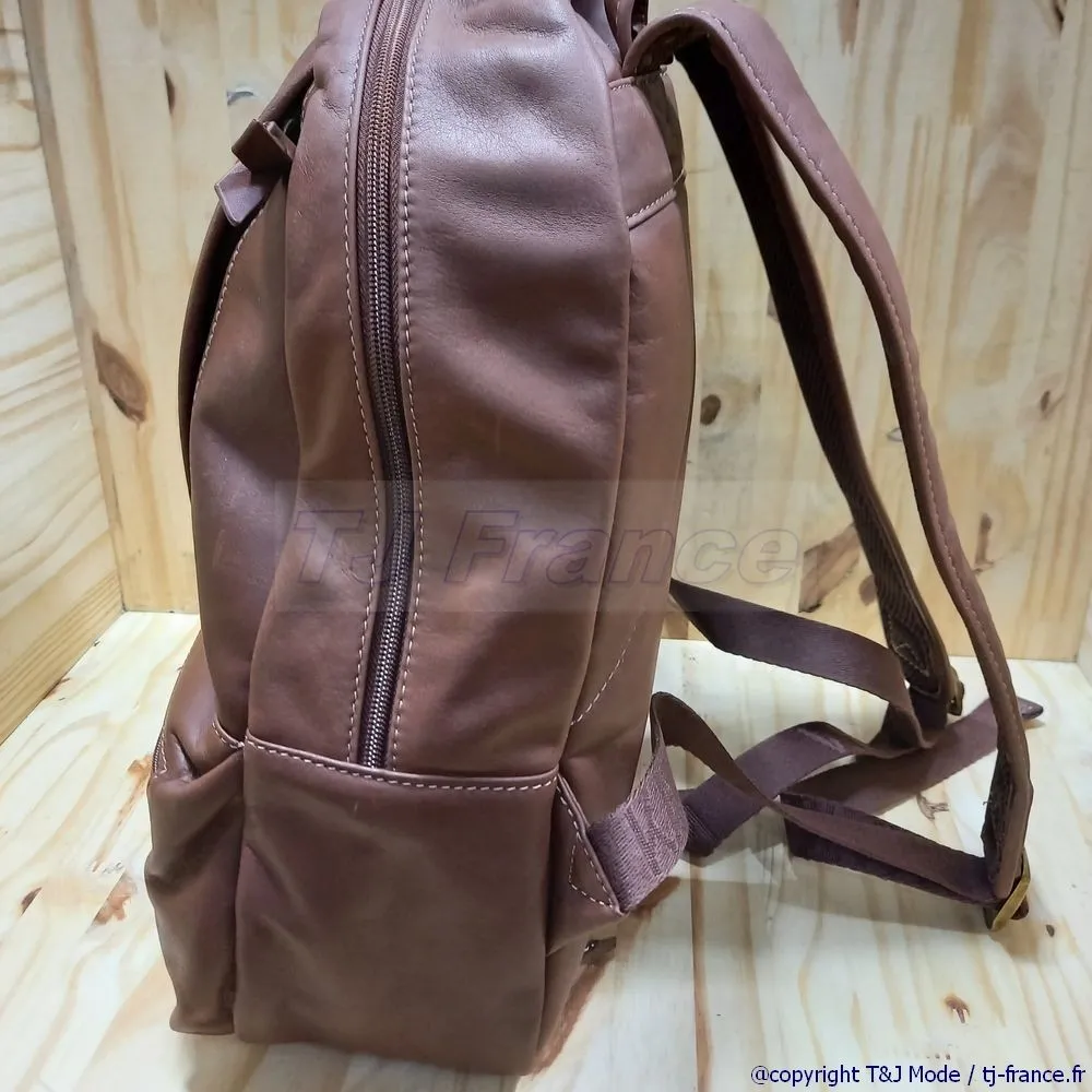 KATANA PARIS 81213 Sac à dos en cuir vachette sauvage