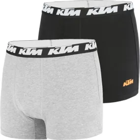 KTM Lot de 2 Boxers Homme Coton BCX2BASS1 Souris Noir