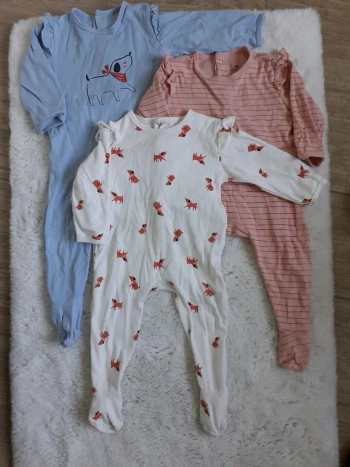 Lot 3 pyjamas - La Redoute - 9 mois  | Beebs