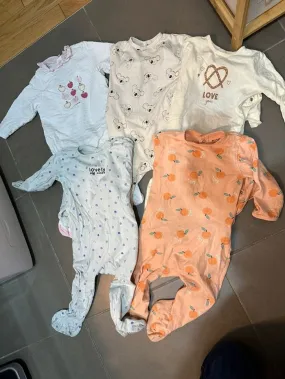 Lot 5 pyjamas 18M - Kiabi - Prématuré  | Beebs