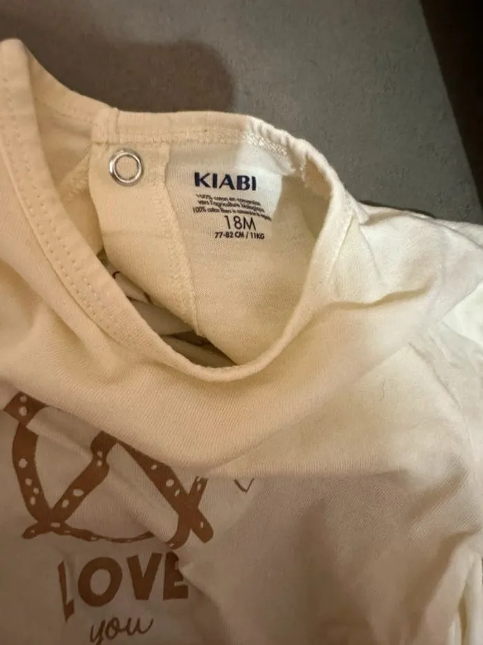 Lot 5 pyjamas 18M - Kiabi - Prématuré  | Beebs