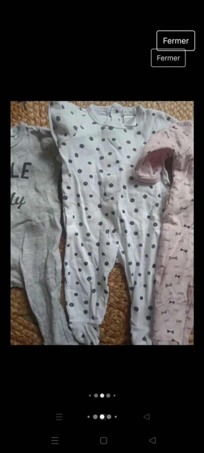 Lot de 3 pyjamas fins - La Redoute - 3 mois  | Beebs