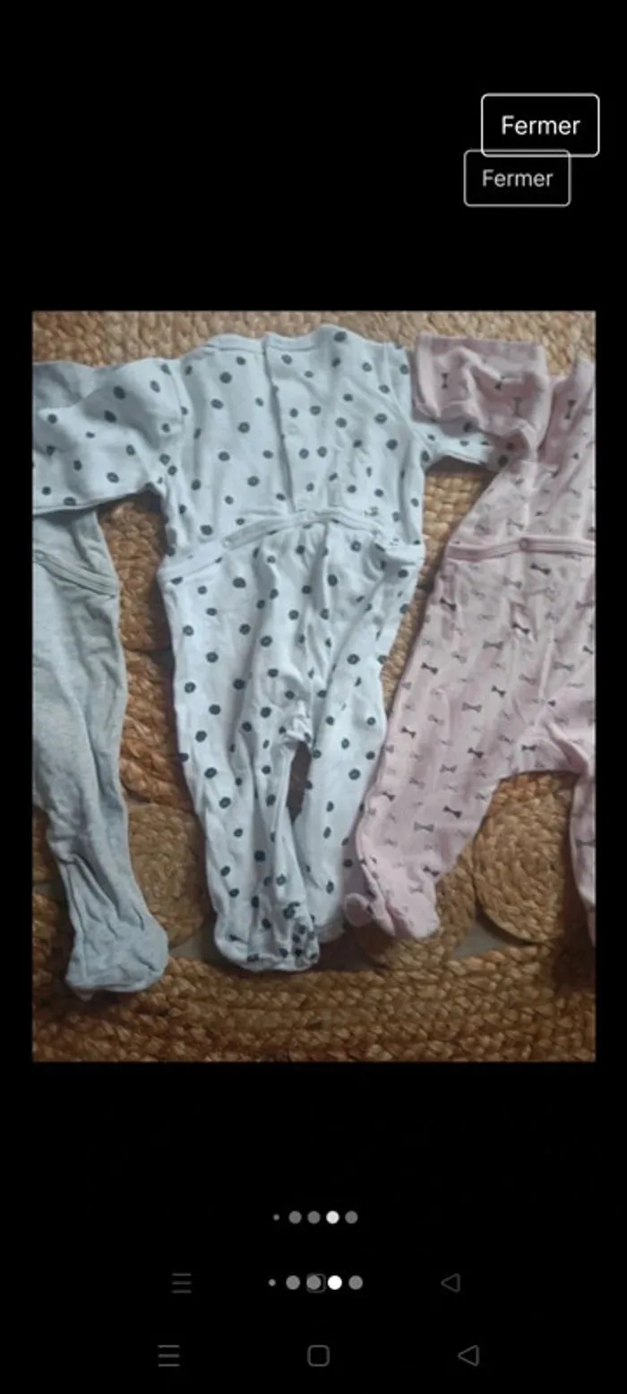 Lot de 3 pyjamas fins - La Redoute - 3 mois  | Beebs