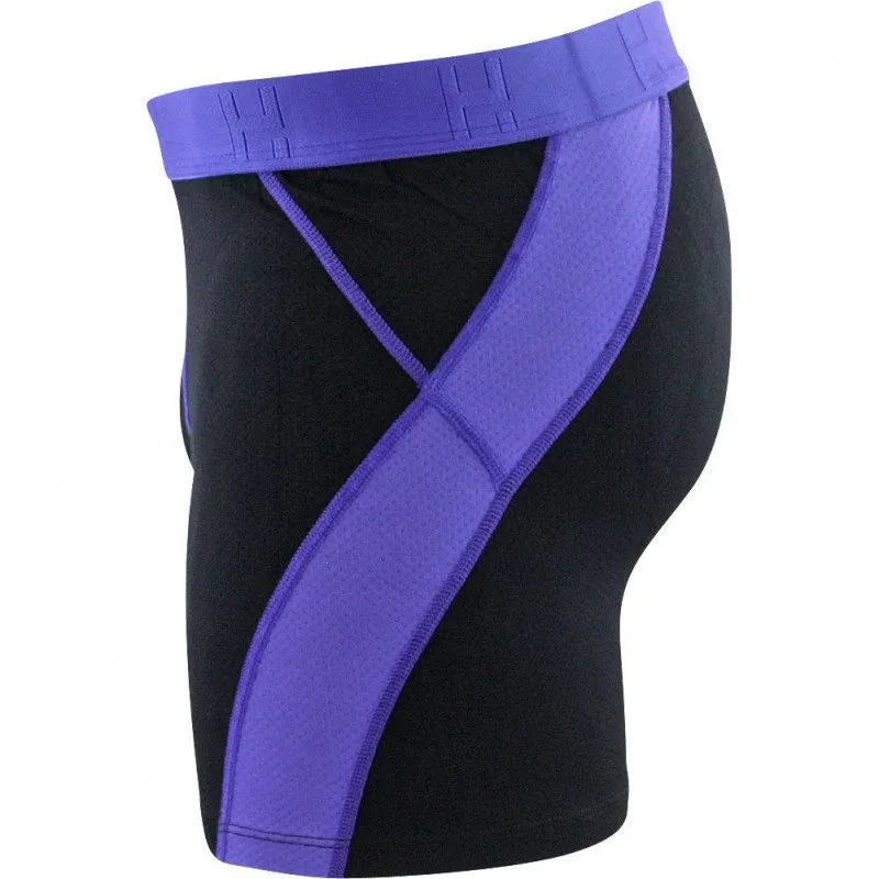 LOÏC HENRY Boxer Homme Microfibre PERFORMANCE Noir Violet