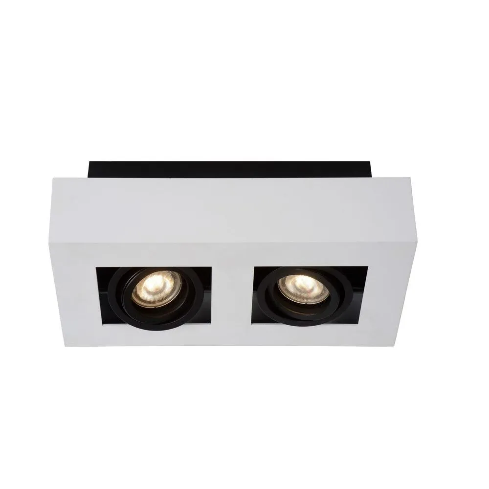 LUCIDE 09119/11/31 Spot plafond intérieur blanc et noir XIRAX