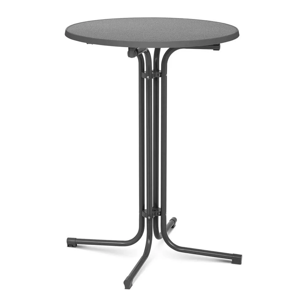 Mange debout table pliable pliant Ø 80cm gris