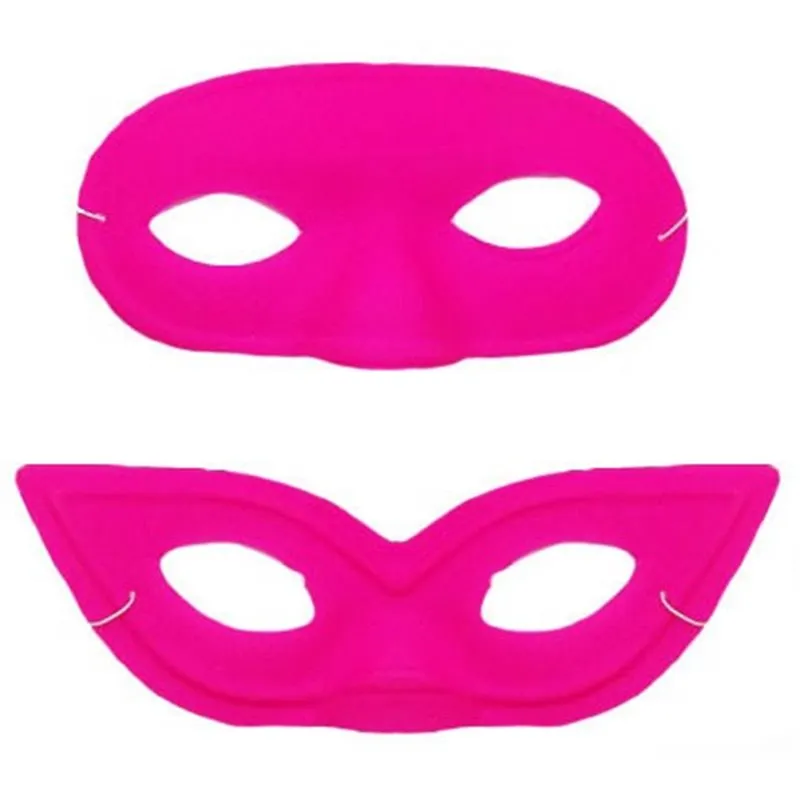 Masque loup PVC pink néon fluo