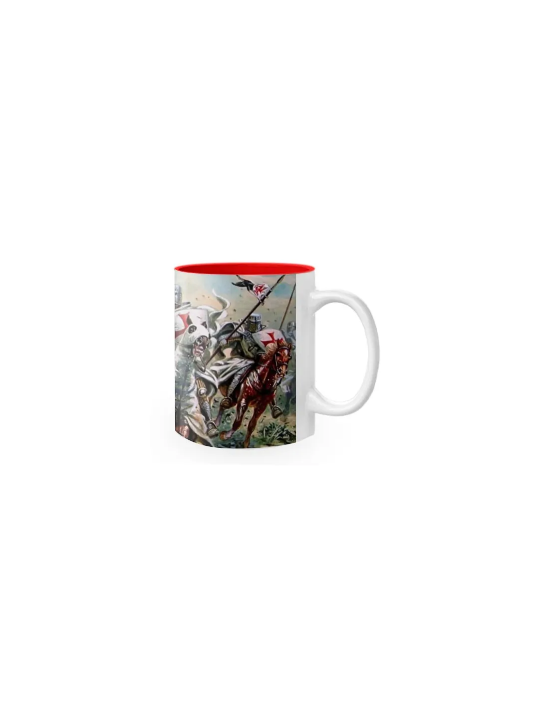 Mug en céramique combat des Templiers ⚔️ Boutique Épées