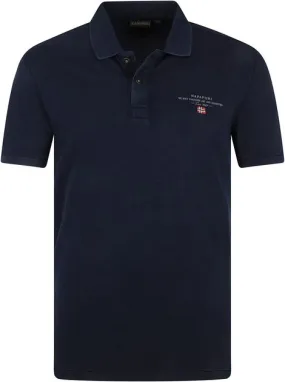 Napapijri Polo Elbas Bleu Marine NP0A4GDL1761 commander en l