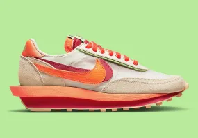 Nike LD Waffle sacai CLOT Net Orange Blaze