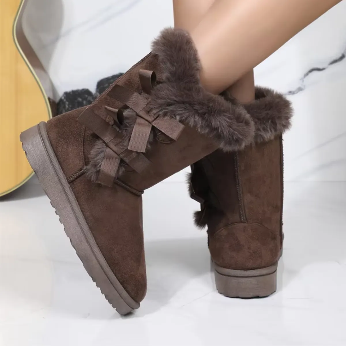 Nora - Bottes d'hiver doublées avec fourrure