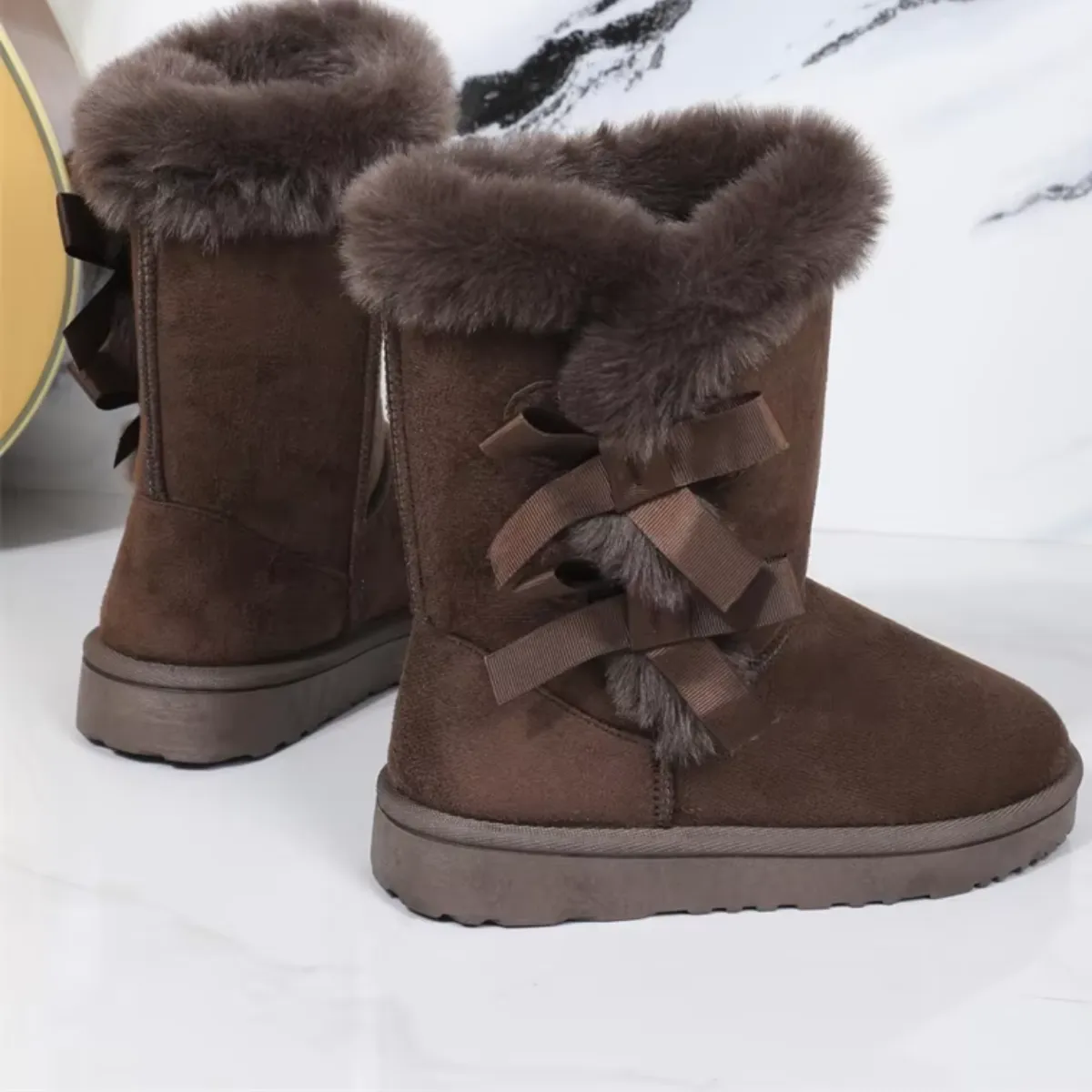 Nora - Bottes d'hiver doublées avec fourrure