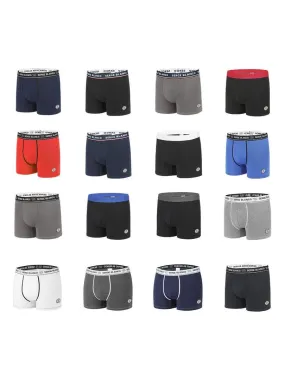 Pack Surprise de 6 Boxers coton homme Serge Blanco - Noir