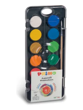 Palette d'aquarelle 12 godets Ø 30 mm - N/A
