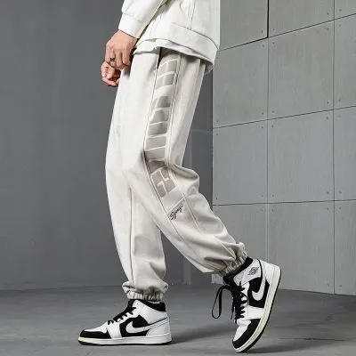 Pantalon Jogging matière effet daim pour homme