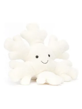 Peluche Amuseable Snowflake Large - Dimensions : L : 11 cm x  l : 28 cm x  h : 30 cm - Blanc