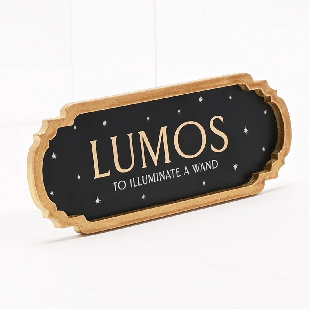 Plaque sortilège Lumos - Harry Potter