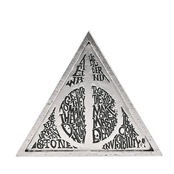 Plaque triangle Reliques de la Mort - Morsmordre Harry Potter