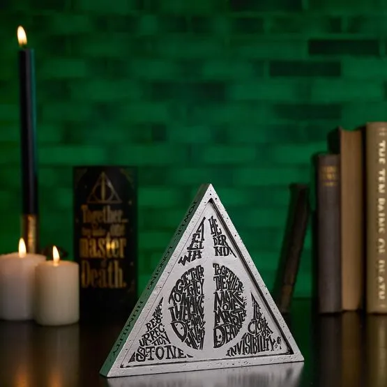 Plaque triangle Reliques de la Mort - Morsmordre Harry Potter