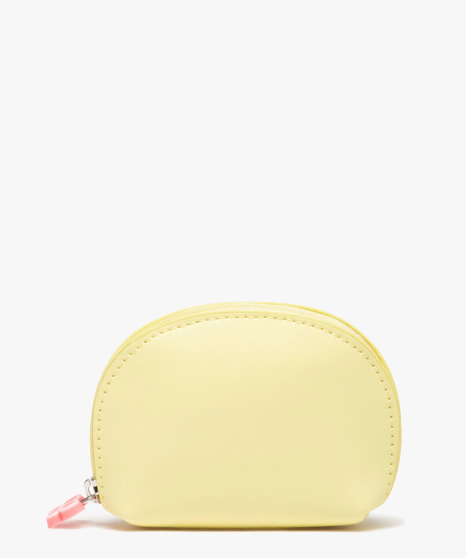 porte-monnaie fille avec large zip jaune standard sacs et cartables