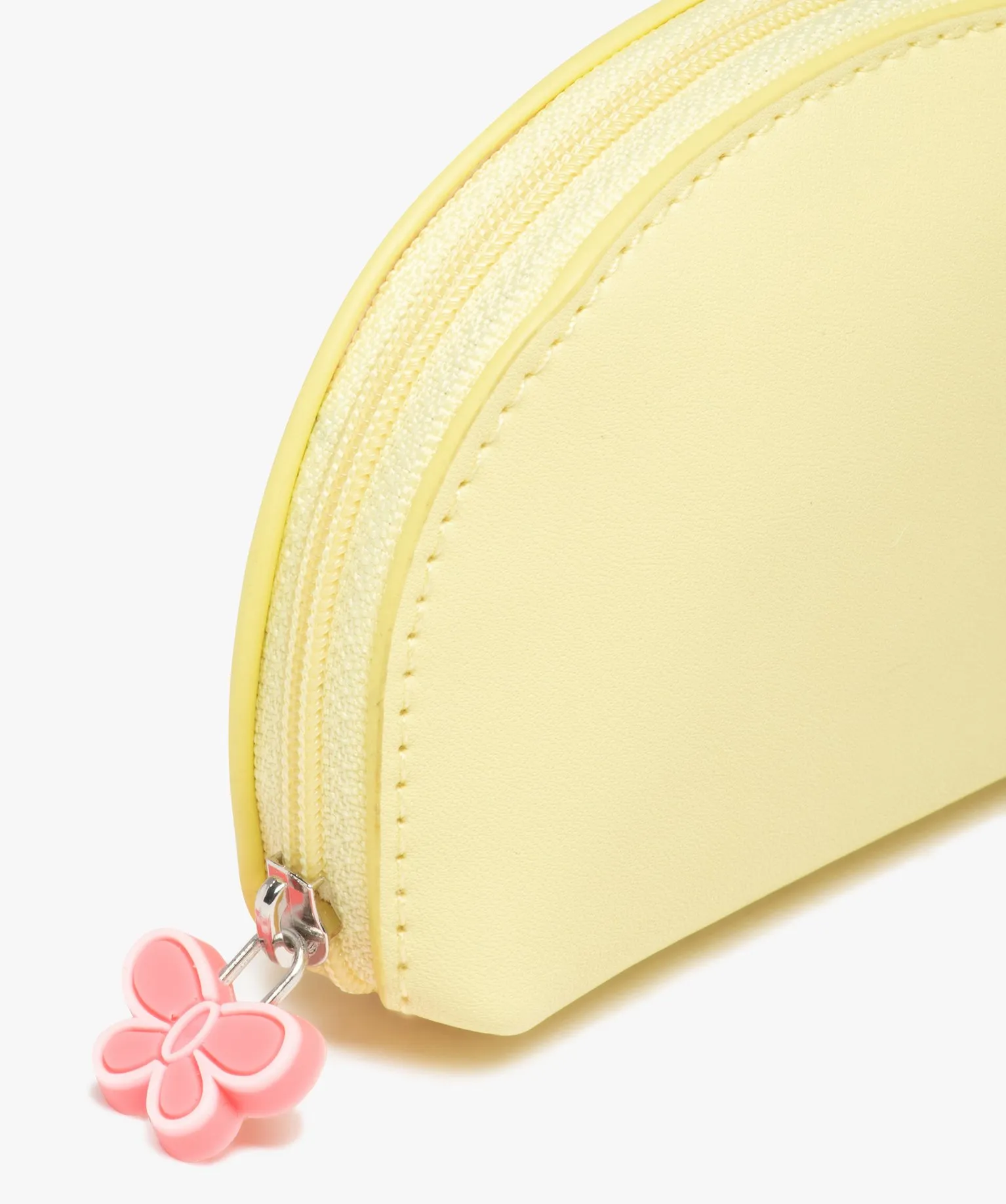 porte-monnaie fille avec large zip jaune standard sacs et cartables