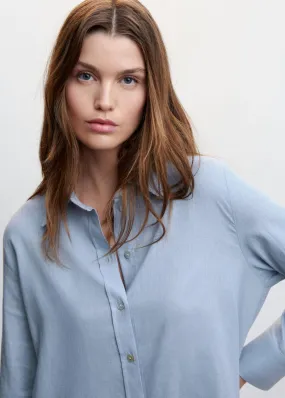 Pyjamas | Femme MANGO Tunique Lin Bleu