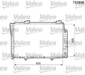 Radiateur, refroidissement du moteur VALEO 731808 