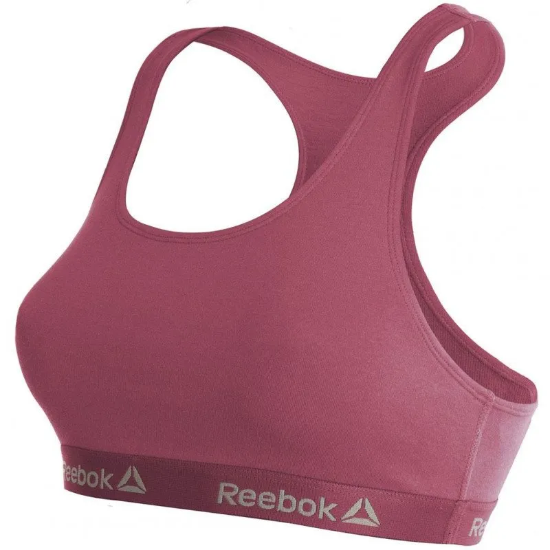 REEBOK Brassière Femme Coton COLOR Rose foncé