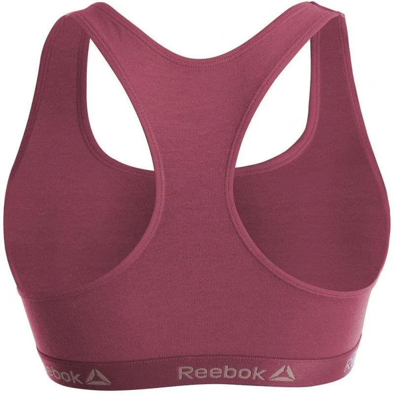 REEBOK Brassière Femme Coton COLOR Rose foncé