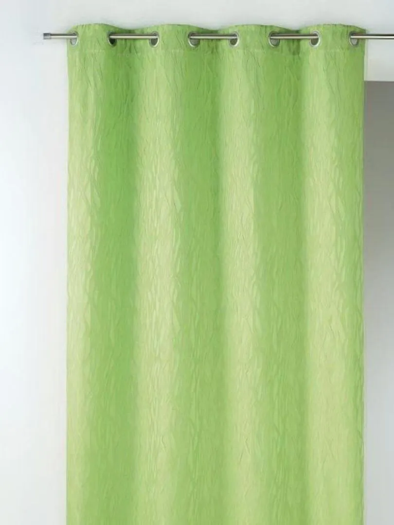 Rideau en jacquard fantaisie - Vert clair