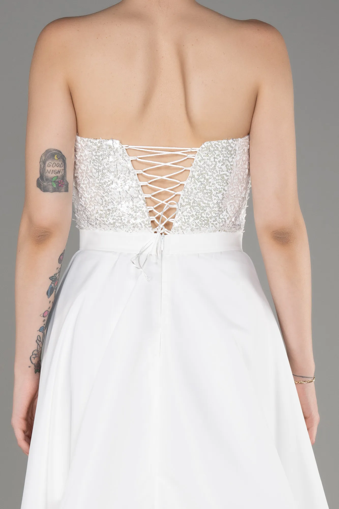 Robe De Soirée Longue Blanc ABU3779